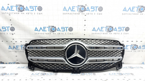 Radiator grille assembly Mercedes W167 GLE 20-23 for radar and camera, with emblem, chips, worn