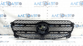 Radiator grille assembly Mercedes W167 GLE 20-23 for radar and camera, with emblem, chips, worn