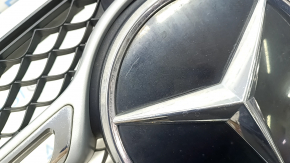 Radiator grille assembly Mercedes W167 GLE 20-23 for radar and camera, with emblem, chips, worn