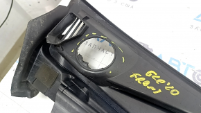 Plastic central windshield wiper grille Mercedes W167 GLE 20-26, seal torn, plastic burnt out