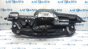 Front dashboard with AIRBAG Ford Escape MK4 23-26 for 2 speakers and start-stop button, broken air duct mount, bump on the body, cracks