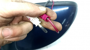 Left side mirror assembly Mercedes W167 GLE 20-23 10+8+4+2 turn signal, heated, backlight, BSM, camera, auto-dimming, blue