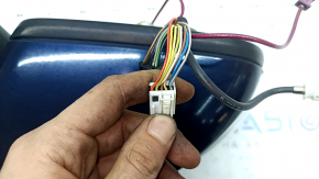 Left side mirror assembly Mercedes W167 GLE 20-23 10+8+4+2 turn signal, heated, backlight, BSM, camera, auto-dimming, blue