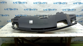 Front dashboard with AIRBAG Toyota Venza 21-24 for projection, leather, black, scratches