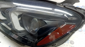 Left front headlight assembly Mercedes W167 GLE 20-23 LED with seal, scratches, needs polishing, yellowing LED