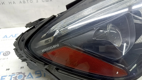 Right front headlight assembly Mercedes W167 GLE 20-23 LED with seal, scratches, needs polishing, yellowing LED