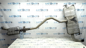 Exhaust line middle part with barrel Jeep Grand Cherokee WL 22-24 PHEV for 1 exhaust, dented bracket, crushed