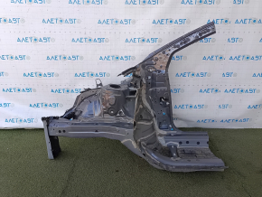 Front right quarter of Toyota Prius 50 16-22 sawed off, graphite