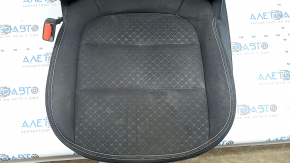 Driver's seat Ford Escape MK4 23-26 electric, without airbag, black fabric with white stitching, for cleaning