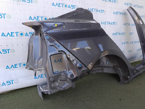 Quarter wing rear right Toyota Prius 50 19-22 under BSM, sawn off with the central pillar, graphite