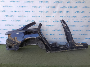 Quarter wing rear right Audi A6 C8 19-25 sawed off with the central pillar, black