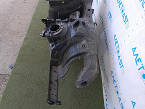 Front left quarter of Audi A6 C8 19-23 sawed off with central pillar, black