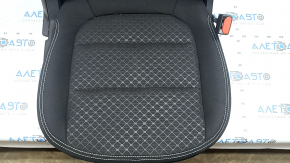 Passenger seat Ford Escape MK4 23-26 without airbag, mechanical, black fabric, white stitching, needs cleaning, no runner on the upholstery