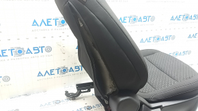 Passenger seat Ford Escape MK4 23-26 without airbag, mechanical, black fabric, white stitching, needs cleaning, no runner on the upholstery