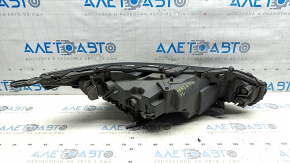 Left front headlight Toyota Venza 21-24 XLE Limited lens, with mount, sand, broken mounts, crack, yellow LED