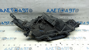 Left front headlight Toyota Venza 21-24 XLE Limited lens, with mount, sand, broken mounts, crack, yellow LED