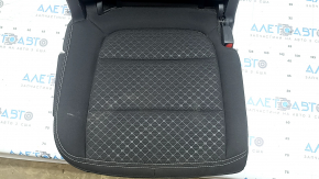 Rear row of seats, 2nd row, right, Ford Escape MK4 23-26, without airbag, black fabric, white stitching, needs cleaning, torn, worn, scratches, dent