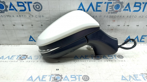 Right side mirror assembly Toyota Venza 21-22 16 pins, BSM, camera, turn signal, heating, backlight, auto-folding, white, scratches