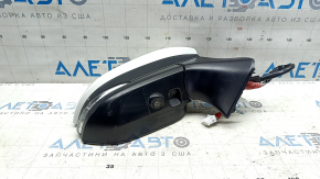 Right side mirror assembly Toyota Venza 21-22 16 pins, BSM, camera, turn signal, heating, backlight, auto-folding, white, scratches