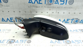 Left side mirror assembly Toyota Venza 21-22 16 pins, BSM, camera, turn signal, heating, backlight, auto-folding, white, scratches