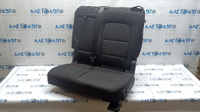 Left rear seat Ford Escape MK4 23-26 without airbag, mechanical, with seat belt, fabric, black with white stitching, for cleaning