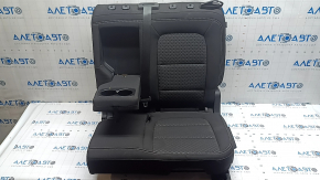 Left rear seat Ford Escape MK4 23-26 without airbag, mechanical, with seat belt, fabric, black with white stitching, for cleaning