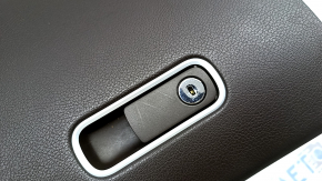 Glove compartment, glove box Mercedes W167 GLE 20-26 brown leather, with lock, scratches