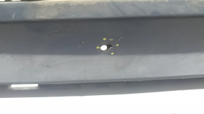 Front bare bumper Ford Escape MK4 23-26 without parking sensors and automatic parking, blue K1, non-factory holes, scratches, sand, crack
