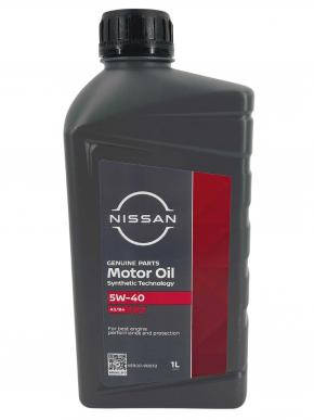 Nissan motor oil 5w-40 SN, 1l, synthetic