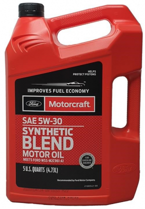 Ford 5w-30 SP motor oil, 4.73l, semi-synthetic