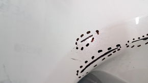 Front bumper bare upper part Subaru Forester 25-26 white, scratches, dent