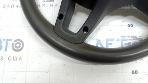 The steering wheel is bare Mercedes W167 GLE 20-23, dark gray leather, without heating, needs dry cleaning, cracked leather, scratches