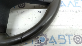 The steering wheel is bare Mercedes W167 GLE 20-23, dark gray leather, without heating, needs dry cleaning, cracked leather, scratches