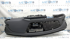 Torpedo front panel with AIRBAG Mercedes W167 GLE 20-23 dark gray leather, without projection, rusty squib