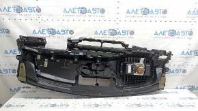Torpedo front panel with AIRBAG Mercedes W167 GLE 20-23 dark gray leather, without projection, rusty squib