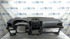 Front dashboard with AIRBAG Ford Edge 19-24 black start-stop, worn