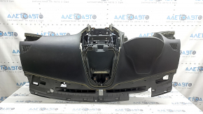 Front dashboard with AIRBAG Ford Edge 19-24 black start-stop, worn