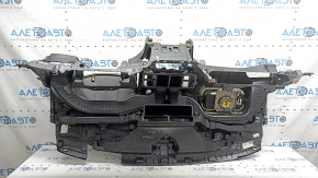 Front dashboard with AIRBAG Ford Edge 19-24 black start-stop, worn