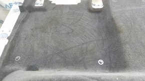 Rear floor covering for Mercedes W167 GLE 20-23, dark gray, under 2 rows, needs dry cleaning, foam rubber tears