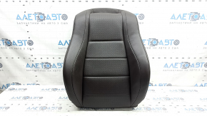 Mercedes W167 GLE 20-23 passenger seat back upholstery, brown leather, perforated, heated