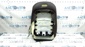 Mercedes W167 GLE 20-23 passenger seat back upholstery, brown leather, perforated, heated