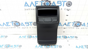 Subaru Forester 25-26 rear center console trim, black, with pocket, scratches