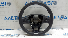 Naked steering wheel Ford Escape MK4 23-26 black leather, without heating, with overlay and buttons