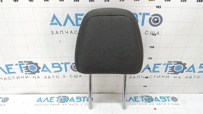 Front left headrest Subaru Forester 25-26, gray fabric with blue stitching, needs cleaning, wrinkled