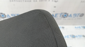 Front left headrest Subaru Forester 25-26, gray fabric with blue stitching, needs cleaning, wrinkled