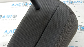 Front left headrest Subaru Forester 25-26, gray fabric with blue stitching, needs cleaning, wrinkled
