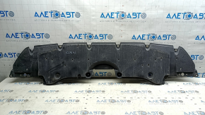 The front bumper guard for Toyota Venza 21-24 is dented, worn, and the mount is broken