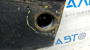 The front left underbody protection of Toyota Venza 21-24 is dented and worn