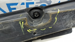 The front right underbody protection of Toyota Venza 21-24 is dented and cracked