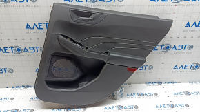 Door trim panel rear right Ford Escape MK4 23-26 black, armrest leather black, with black handle, scratches, abrasions